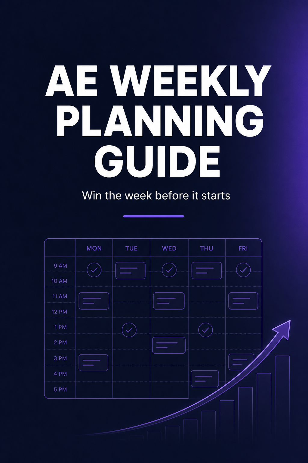 Win the week before it starts.